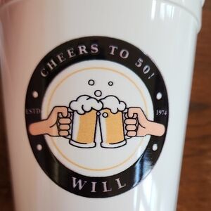 White Cheers to 50! Tumbler